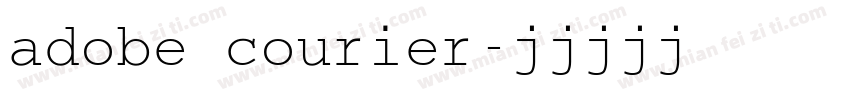adobe courier字体转换